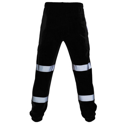 

HI VIS VIZ JOGGERS SLIM FIT TROUSERS SAFETY WORKWEAR JOGGING BOTTOMS SWEAT PANTS