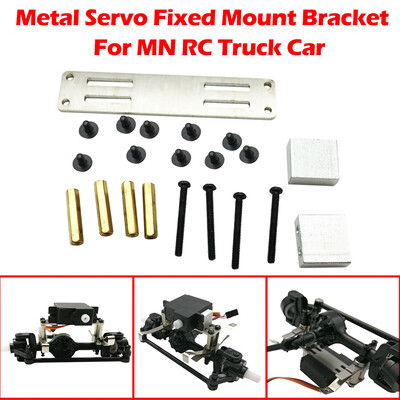 

Siaonvr Upgraded Metal Servo Fixed Mount Bracket Kit Parts For MN D90 D91RC Truck Car