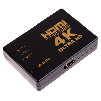 

4K2K 3in 1out HDMI Switch Hub Splitter TV Switcher Ultra HD for HDTV PC