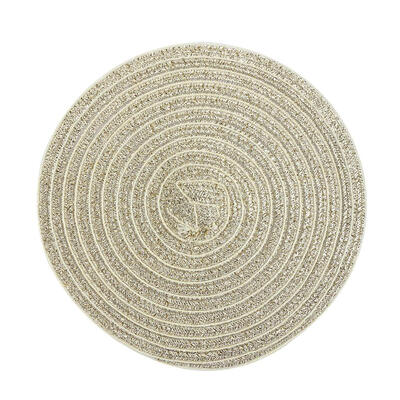 

Round Ramie Insulation Pad Placemats Coaster Home Table Mat Bowls Cup Pad