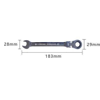 

1pc Adjustable Ratchet Wrench 8-14mm Wrenches Hand Tools Chromed Gear Spanner Flexible Head Combination Ratcheting Action Wrench