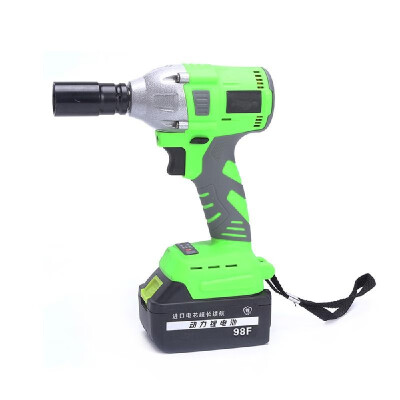 

98F Brushless Cordless Electric Wrench Impact Li-on Cell Lighting Driver Light-emitting Diode