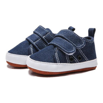 

Hot sale Casual Toddler Kids Canvas Sneakers Baby Boy Soft Sole Crib Shoes 0-18 Months 0-18M
