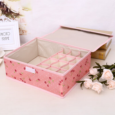 

Brand New Packing Organizer Print Closet Box for Underwear Bra Ties Scarves Storage Drawer Organizer Casual Fashion Hot 2019