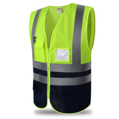 

High-Visibility Reflective Fluorescent Working Vest Outdoor Safety Warning Coat