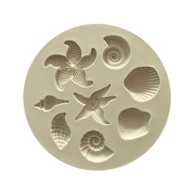 

3D Cute Seashell Shaped Silicone Chocolates Mould DIY Cake Jelly Fondant Baking Mould Kitchen Accessory