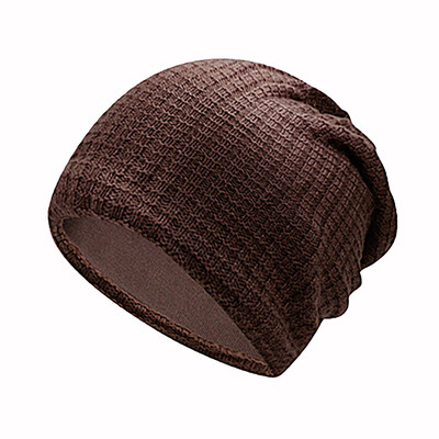 

Tailored Unisex Women Men Winter Collar Plus Outdoor Thick Plaid knit Warm Hat Cap