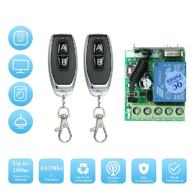 

Universal Wireless Remote Control Switch DC 12V 1CH Relay Receiver Module&RF Transmitter Electronic Lock Control