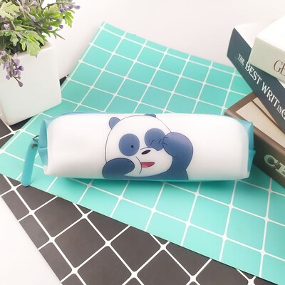 

Lovely Cartoon Bear Panda Pencil Case Silicone Naked Bear Stationery Pouches