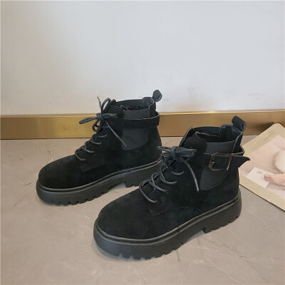 

Martins boots&childrens short boots for retro heavy-soled locomotives