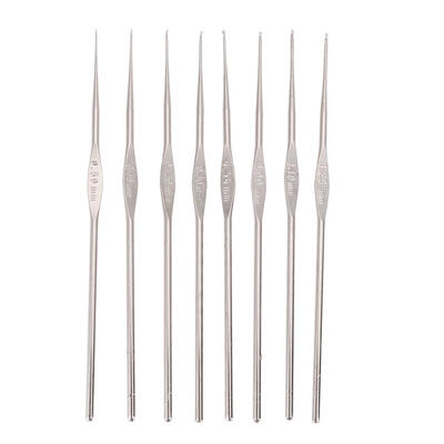 

8pcs Mixed Lace Knitting Needles Metal Hook Crochet Template Kit