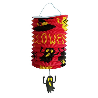

Halloween Folding Organ Paper Lantern Childrens Portable Paper Lantern Halloween Party Decorations Lights