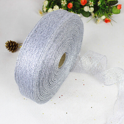 

Siaonvr New 10m Messy Net Lock Dusting Christmas Ribbon Christmas Tree Decoration Ribbon