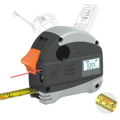 

30M Laser Rangefinder 5M Anti-fall Steel Tape Metric&Inch Tape measure High Precision Distance Meter