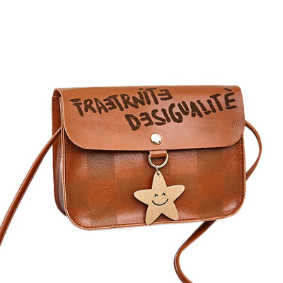 

Shoulder Square Bag Star Smile Face Sequin Small Messenger Bag Ladies Korean Letter Print Mobile Phone Packet