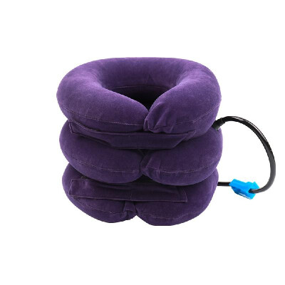 

Full Velvet Cervical Traction Device Portable Household Inflatable Neck Support Inflatable Pillow with Inflation Valve