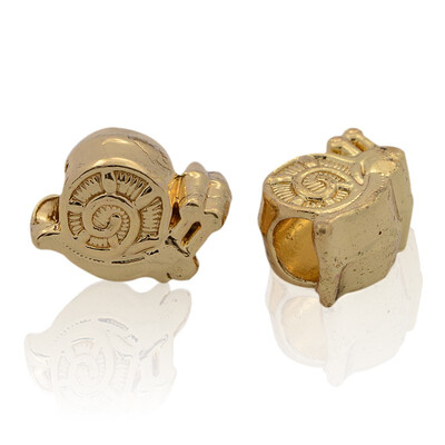 

Nickel Free & Lead Free Unfading Golden Alloy European Beads Large Hole Beads Snail 10x9x7mm Hole 5mm