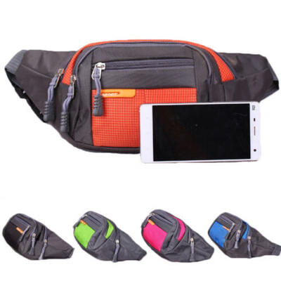 

BLACK Waist BUM BAG fanny pack travel GOOD quality 4 zips Mens Ladies Unisex NEW