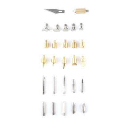 

Greensen 1 Set Pyrography Wood Working&Soldering Tips Alphabet Numbers Symbols Stencils