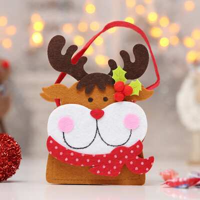 

New Santa ClausSnowmanElk Christmas Candy Bag Xmas Tree Hanging Ornament Decor