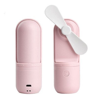 

〖Follure〗Mini Fan Cute Capsule Cartoon Mini USB Portable Charging Handheld Fan Small Fan