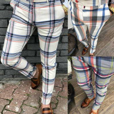 

US Mens Casual Sport Gym Skinny Jogging Slim Fit Tracksuit Dress Pants Trousers