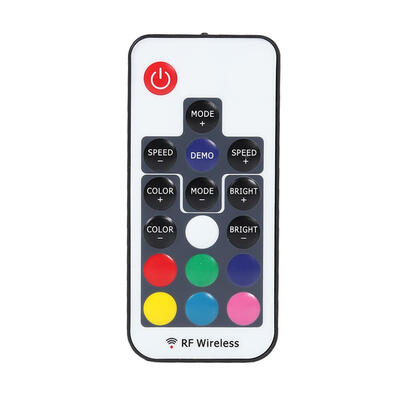 

Mini Wireless Colorful LED Controller RF17 Keys Remote Control for Strip