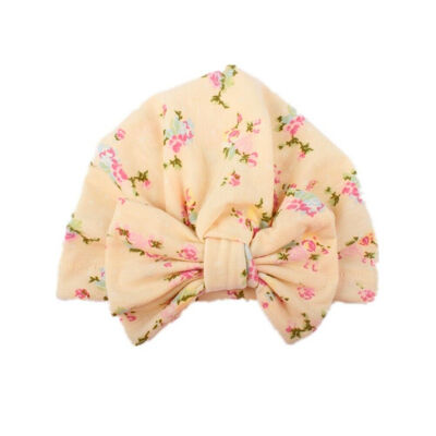 

Cute Flower Bonnet Hat Cap with Big Bow For Baby Girl Infant Newborn Hair