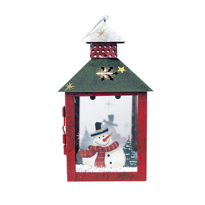 

Vintage Hollow Christmas Snowman Santa Windproof Candle Holder Party Home Decor