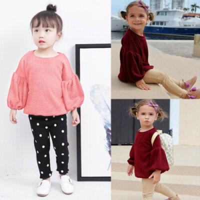 

Cute Toddler Kids Baby Girls Outfits Sweatshirt Sweater Tops T-shirt Coat Blouse