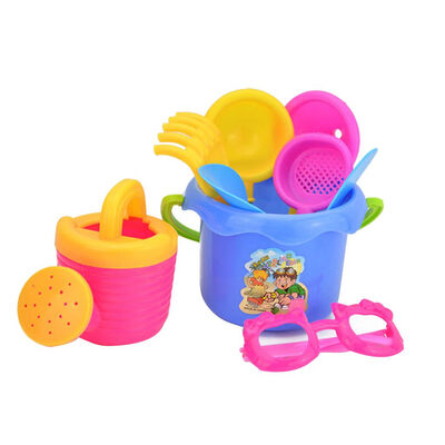 

9PCSSet Kids Beach Sand Game Toys Kit Shovels Rakes Kids Beach Pretend Role Play Toy Kit Holiday Birthday Good Gift