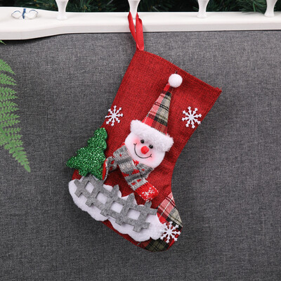 

〖Follure〗Christmas Xmas Tree Hanging Party Tree Decor Santa Stocking Sock Gift Candy Bags