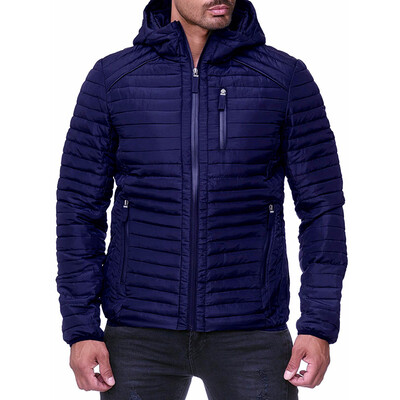 

Mens Lightweight Short Hooded Thicken Cotton Coat Casual Long Sleeve Jacket