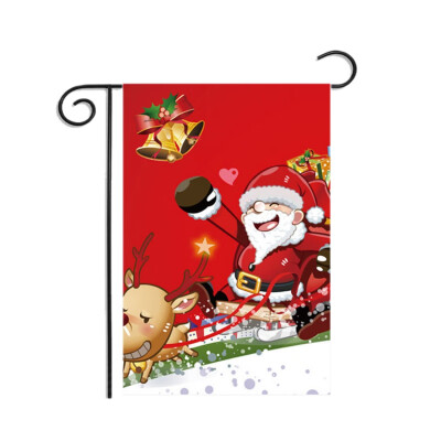 

Christmas Series Garden Flag Cartoon Printed Decorative Hanging Banner For Outdoor Yard Lawn Patio Porch Decor 2020 New Year