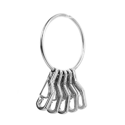 

Stainless Steel Outdoor Multi-purpose Key Chain Circular Keychain Money Clip Tool