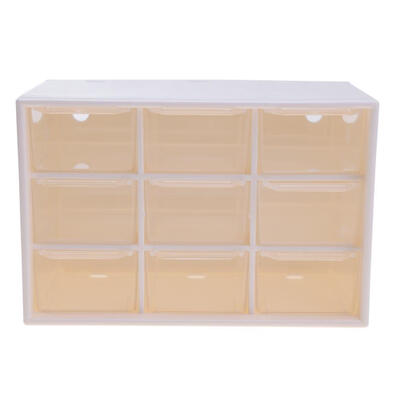 

9 Grids Wall Drawer Type Dust Proof Needle Ornaments Storage Box Container