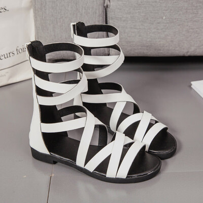 

Roman Sandals Cross Strap Fairy Shoes ins Tide Joker Flat Flat Spring Xia Chao Fire Girl