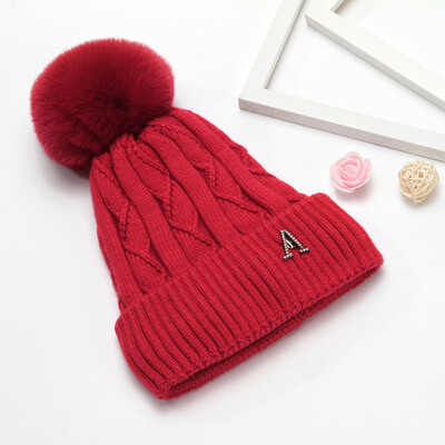 

Tailored Fashion Womens Winter Collar Plus Wild Thick knit Warm Hat