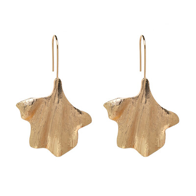 

Trendy Metal Ginkgo leaves design Statement Earrings Women Brand Ethnic Zinc Alloy Dangle Earrings Jewelry Accessories