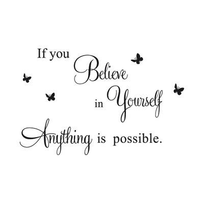 

〖Follure〗If You Believe Removable Mural Wall Stickers Wall Decal Room Home Decor