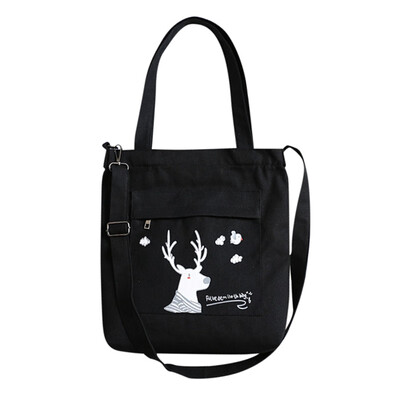 

8 Style Crossbody Canvas Bag One-shoulder Travel Storage Bag with Zipper for Closet Organizer Clothes Storage 35x33x6cm