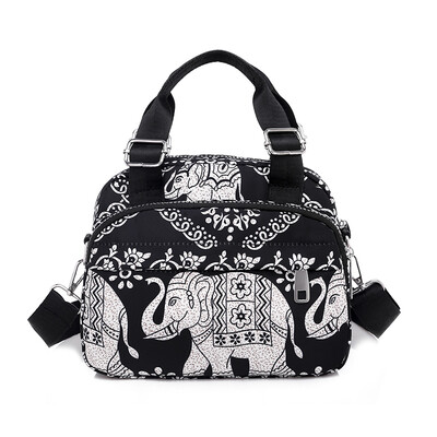 

Canvas bag lady oblique Bag Handbag Shoulder Bag Large Capacity lady bag net red print Oxford bag