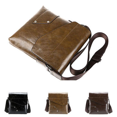 

Mens Leahter Shoulder Handbag Storage Phone Coins Bags