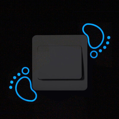 

〖Follure〗Cute Cartoon Switch Luminous Sticker Fluorescent Wall Sticker Removable Sticker