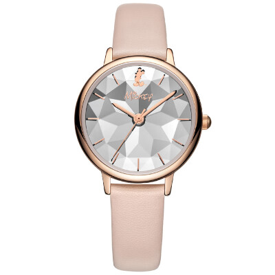 

Disney watch female fashion trend student watch diamond mirror female belt girl quartz watch MK-11274P