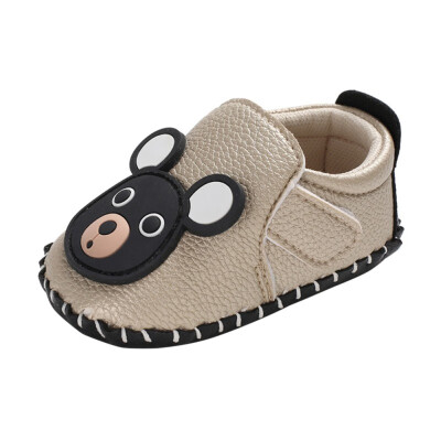 

Spring Autumn Baby Boy Anti-Slip Cartoon Bear Shoes Casual Sneakers Toddler Ear Breathable Soft Soled First Walkers