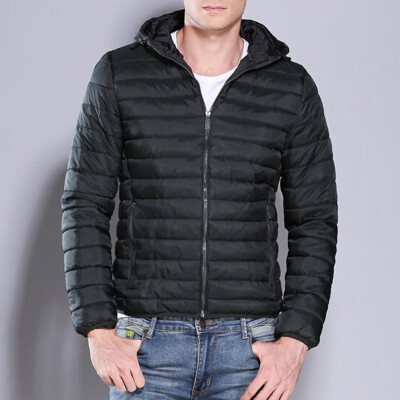 

Winter Mens Casual Coat Business Lightweight Hooded Warm Outwear Fashion Style