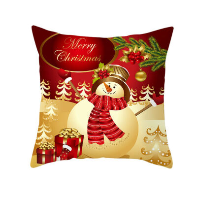 

18 x 18 Inch Merry Christmas Xmas Designed Throw Pillow Case Cover Cushion Decor