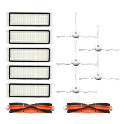 

JPGIF Side Brush&Hepa Filters&Bristle Brush for For Xiaomi 1SRoborock T65 S6 Vacuum