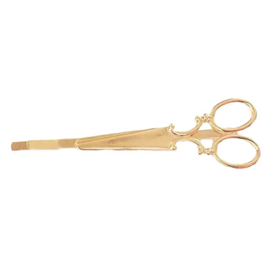 

Chic 2Pcs Women Girls Fashion Scissors Shape Hair Clip Hair Pin WomenGoldSilver